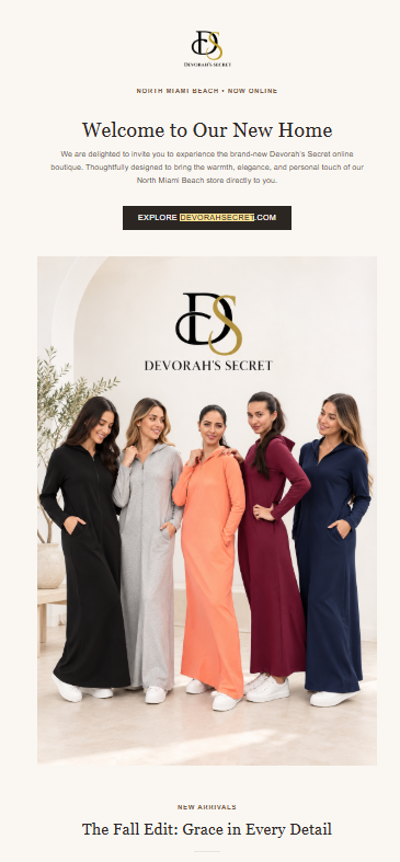 New boutique launch — Welcome hero — now online in North Miami Beach